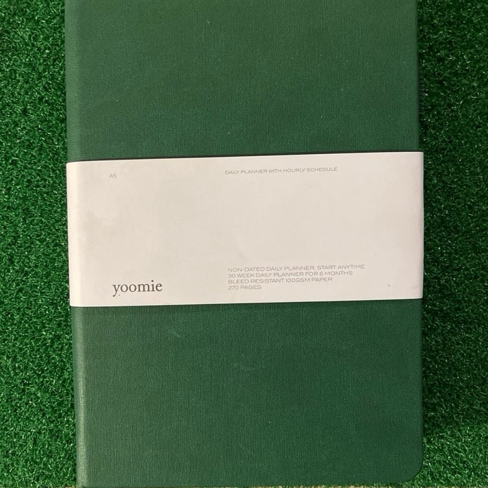 Yoomie Green Daily Planner - Hardcover Organizer